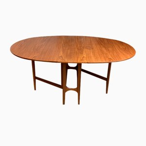 Oval Teak Leaf Folding Dining Table from Nathan, United Kingdom, 1970s