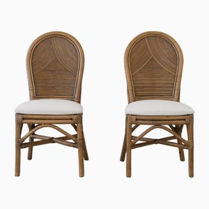 Bamboo Chairs, Spain, 1980s, Set of 2