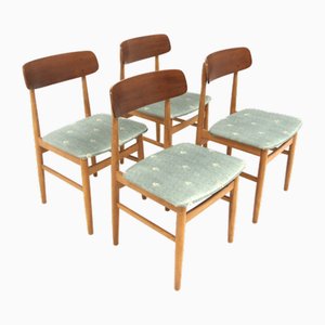 Scandinavian Teak Chairs, Sweden, 1960s, Set of 4