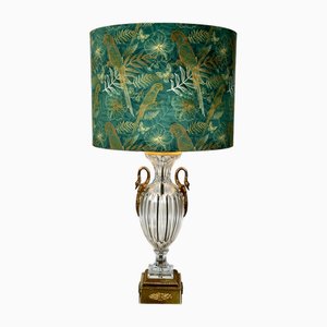 Neoclassical Lamp in Baccarat Crystal and Bronze, 1970s