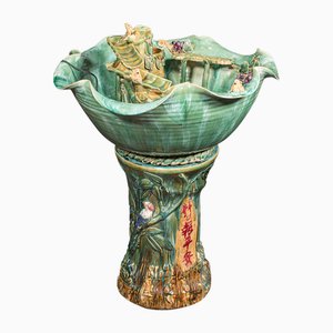 Large Vintage Indoor Water Feature in Chinese Ceramic, 1980s