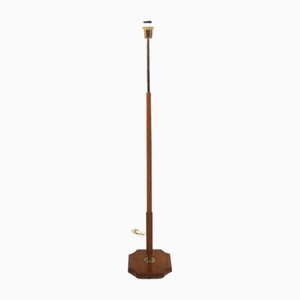 Skandinavische Stehlampe aus Teak & Metall, Schweden, 1960er