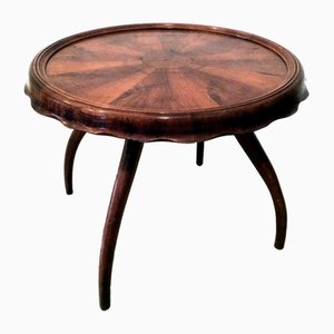 Italian Walnut Coffee Table attributed to Gaetano Borsani from Atelier Borsani Varedo, 1930s