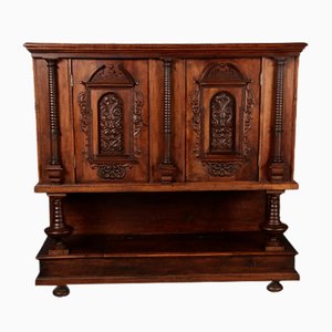 Antique Renaissance Early Baroque Stollen Cabinet