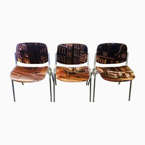 Office Chairs by Giancarlo Piretti for Castelli / Anonima Castelli, Amsterdam, 1965, Set of 6