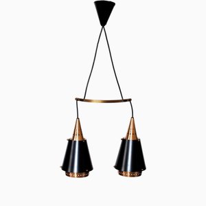 Lampada vintage classica in rame, Norvegia, anni '60