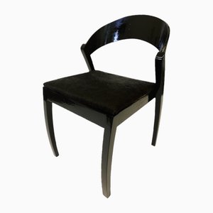 Dänischer schwarzer Design Stuhl