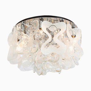 Large Catena Ceiling Fixture in Murano Glasses from Kalmar, 1960