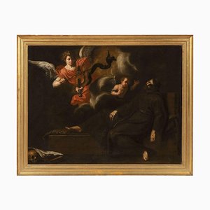 Master of the Neapolitan School of the 17th Century. Vision of Saint Francis, Paint