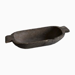 Primitive Carved Wood Bowl