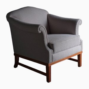 Grauer Boucle Sessel, 1940er
