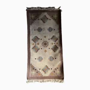 Mid-Century Flat Weave Rollakan Rug, Sweden