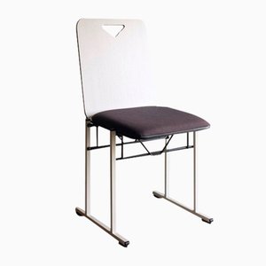 Set of White Metal Chairs by Yrjö Kukkapuro for Avarte, 1980s