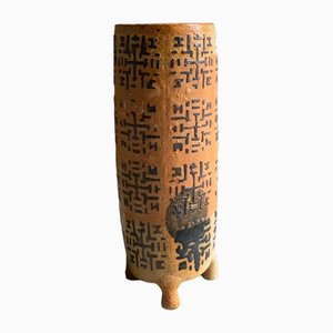 Large Wabi Sabi Stoneware Vase