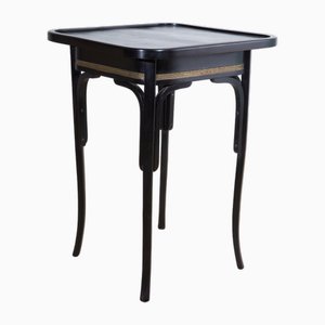 Viennese Secession Coffee Table in Wood and Brass, Austria, 1902