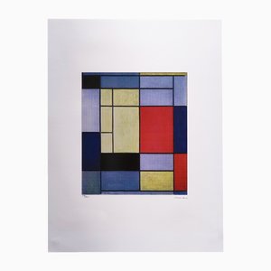 Piet Mondrian, Komposition I, Lithographie, 1970er