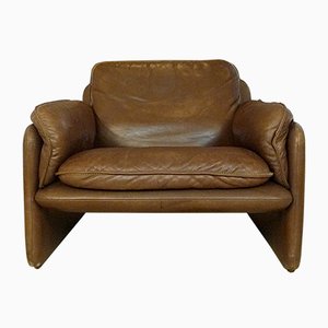 Swiss DS61 Leather Easy Chair from De Sede, 1960s