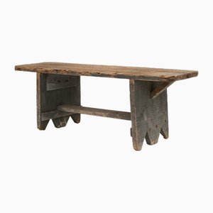 Banco de madera gris, Francia, década de 1890
