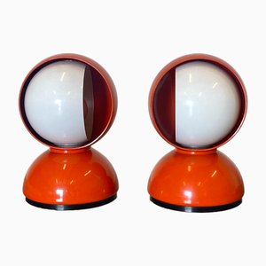 Eclisse Model Table Lamps by Vico Magistretti for Artemide, 1967, Set of 2