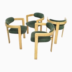 Pigreco Tub Armchairs in the style of Tobia Scarpa, 1960s, Set of 4