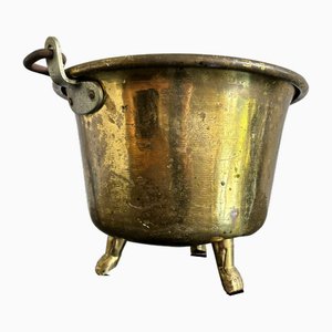 Vase Récipient en Laiton, Italie, 1940s