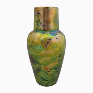 Grand Vase Art Déco avec Lutreglaze de Zsolnay, Hongrie, 1930s