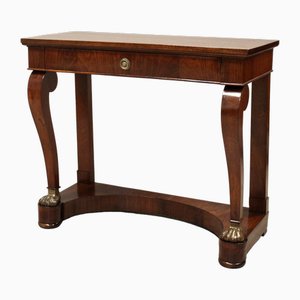 19th Century Charles X Italian Console in Walnut