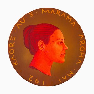 Natasha Lelenco, Währung #218, 2024, Acrylmalerei