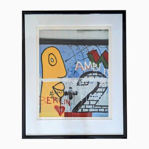 Peter Klasen, The Berlin Wall / Le Mur De Berlin / Atome, 1980, Lithograph, Framed