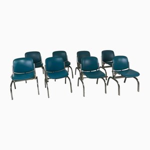 Cinema Armchairs from Anonima Castelli, Florence, 1960s, Set of 8