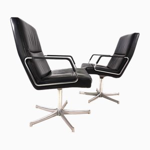 Office Chairs by Preben Fabricius & Jørgen Kastholm for Walter Knoll / Wilhelm Knoll, 1970s, Set of 2