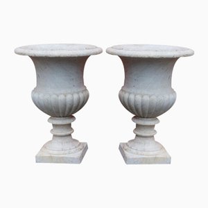 Medici Marble Vases, 19th Century, Set of 2
