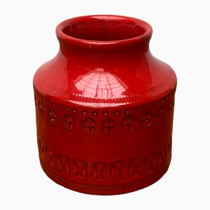 Mid-Century Italian Rimini Red Pottery Vase by Aldo Londi for Bitossi, 1960s