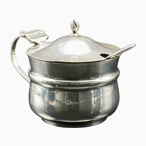 English Silver Mustard Pot, 1919