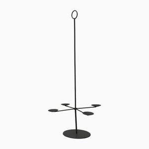 Vintage Brutalist Metal Candleholder