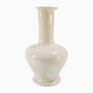 Mid-Century Chinese Style Chinoiserie White Crackle Vase, 1960s