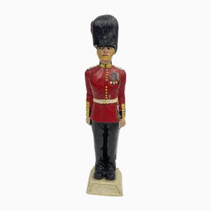 English Royal Guards Ceramic Bottle, 1970s