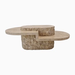 Table Basse Fossil Stone par Magnussen Ponte, 1980s