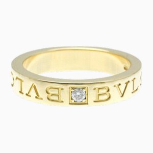 Double Logo Ring in Yellow Gold from Bvlgari