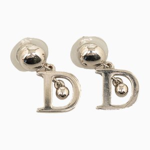 D Logo Push Back Earrings from Christian Dior, Set of 2