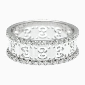 Icon Diamond Ring in White Gold from Gucci