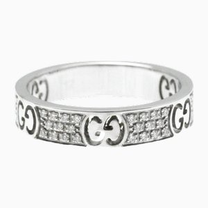 Icon Stardust Diamond Ring in White Gold from Gucci