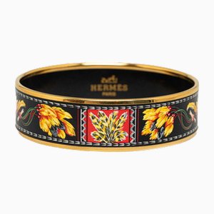 Enamel GM Feather Cloisonne Bangle from Hermes