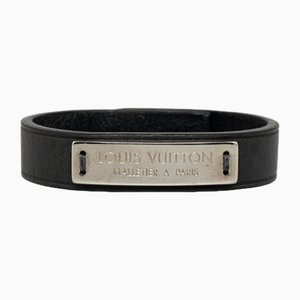 Plate Bangle Bracelet in Black and Silver from Louis Vuitton