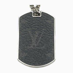 Halskette in Silber und Schwarz von Louis Vuitton