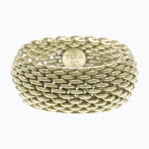 Somerset Mesh Ring in Silver from Tiffany & Co.