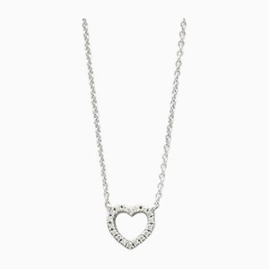White Gold Metro Heart Necklace White Gold Pendant Necklace from Tiffany & Co.