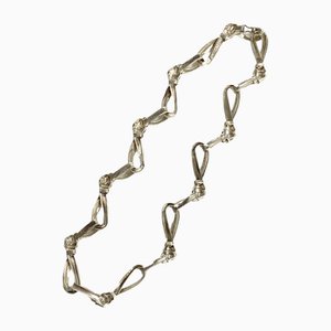 Ribbon Motif Silver 925 Choker Necklace from Tiffany & Co., 1988