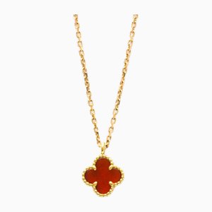 Sweet Alhambra Pink Gold Pendant Necklace from Van Cleef & Arpels