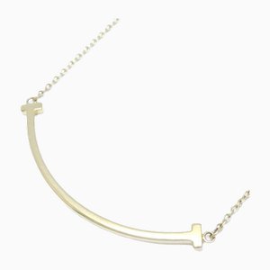 Small Yellow Gold T Smile Necklace from Tiffany & Co.